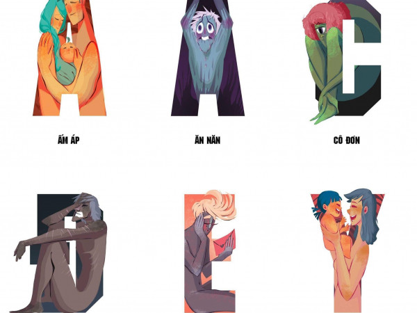 Ấn tượng với bộ chữ cái cảm xúc của sinh viên Đại học Công nghệ Sài Gòn