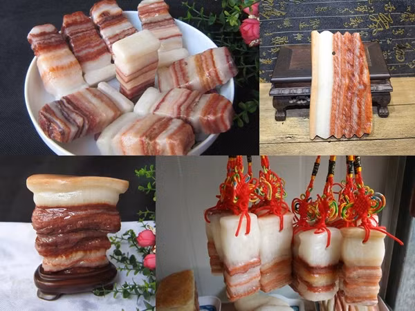 Chết cười với đá phong thủy hình thịt ba chỉ - "bảo bối" cầu thịt của team mê ăn