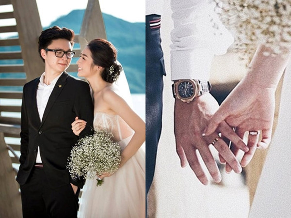 Á hậu Tú Anh hạnh phúc khoe cặp nhẫn cưới kim cương đắt tiền trước giờ lên xe hoa