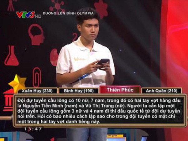 Đường lên đỉnh Olympia ra đề Toán dài ngoằng, thí sinh có 20 giây vừa đọc đề vừa trả lời