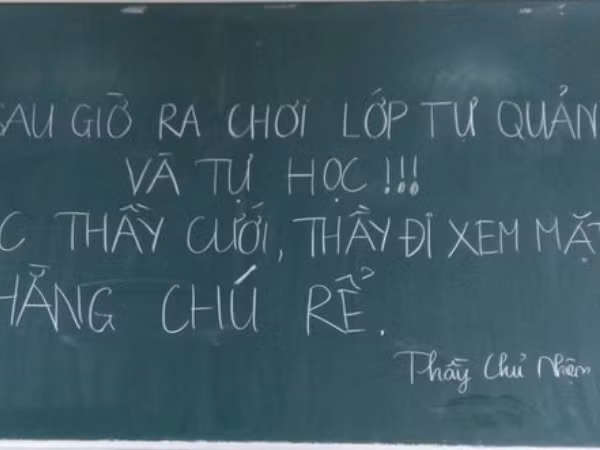 Nghe tin người yêu cũ đi lấy chồng, thầy chủ nhiệm cho lớp tự quản để đến xem mặt "chú rể"