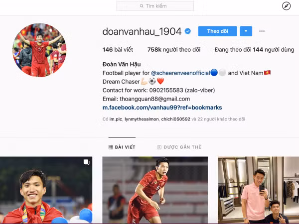 Cầu thủ Đoàn Văn Hậu bị fan Indonesia tấn công trên Instagram cá nhân