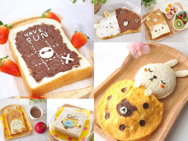 Bữa xế ngon miệng với những chiếc bánh mì đáng yêu