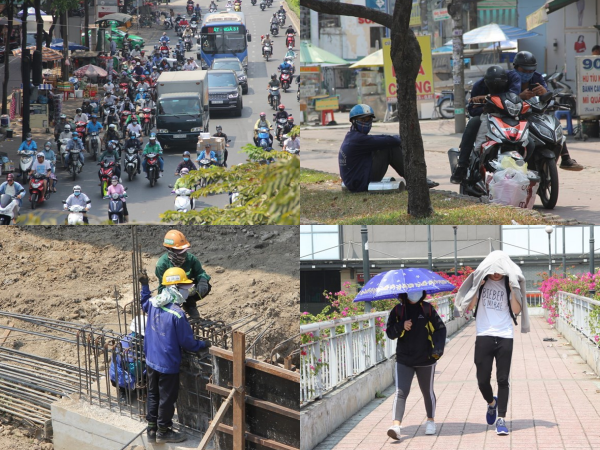 38 độ C, người dân TP.HCM khổ sở chống chọi với nắng nóng
