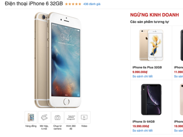 Sau 5 năm, iPhone 6 chính thức khai tử tại Việt Nam