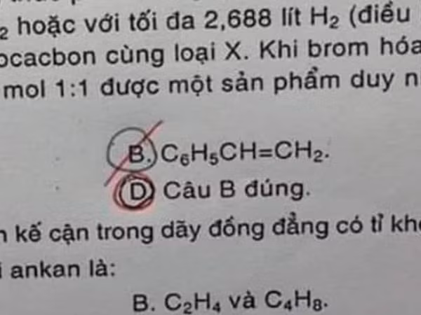 Đề kiểm tra với đáp án độc lạ có 1-0-2 khiến teen "khóc thét": Chọn câu nào bây giờ?