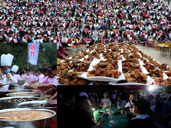 Choáng với cảnh 20.000 người đổ xô ăn tiệc giá rẻ