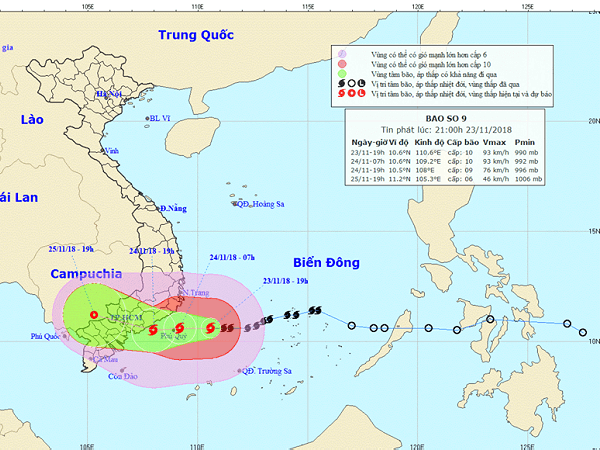 Teen miền Nam nhớ ghi chú thời gian đổ bộ của bão Usagi ngay và luôn!