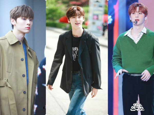Có ai như Hwang Minhyun, mặc toàn đồ cơ bản mà vẫn đẹp trai lồng lộng
