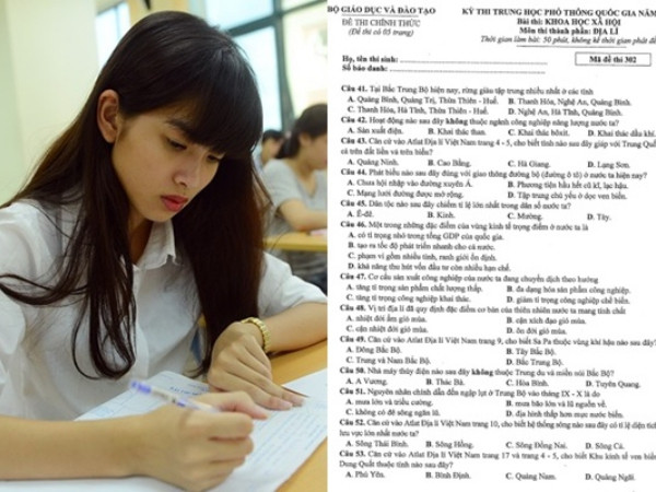 Gợi ý tham khảo đáp án tổ hợp môn Khoa học Xã hội kì thi THPT Quốc gia 2017
