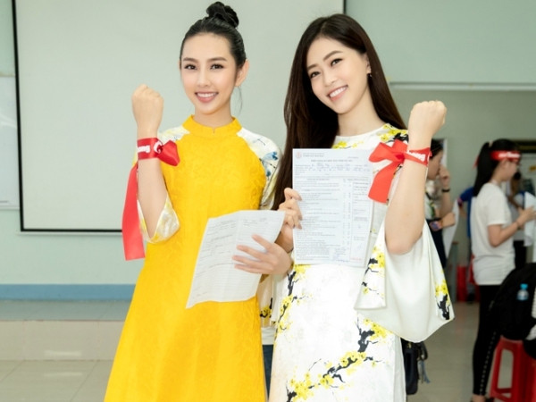 Á hậu Phương Nga tham gia ngày hội hiến máu nhân đạo "Chủ Nhật đỏ"