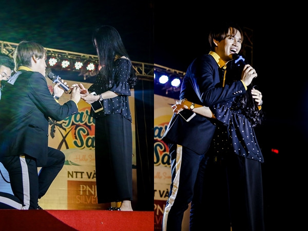 Nguyễn Trần Trung Quân tái hiện màn cầu hôn tại chung kết "Sing&Shine 2018"
