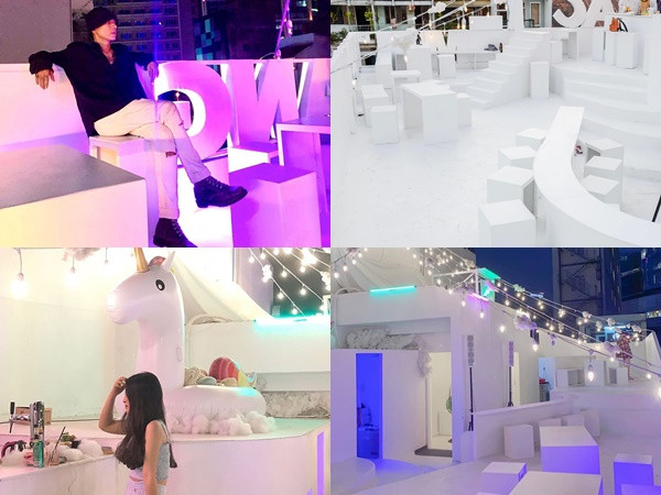 Không gian quán mới xuất hiện như Santorini giữa lòng TP.HCM