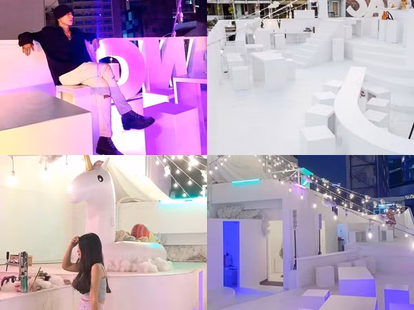 Không gian quán mới xuất hiện như Santorini giữa lòng TP.HCM