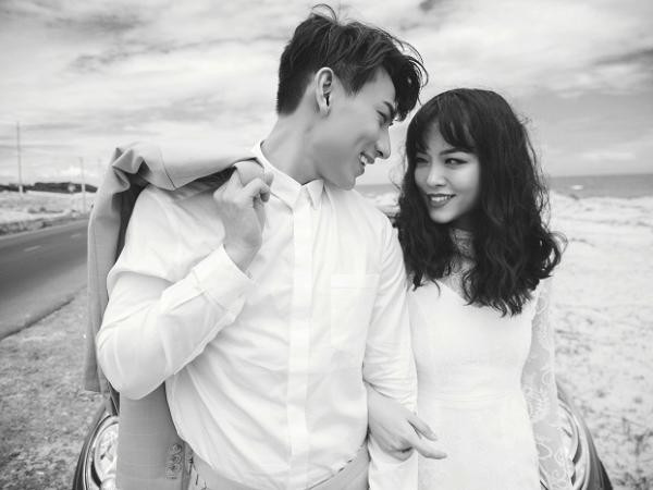 Fan của Isaac 'đứng ngồi không yên' với bộ ảnh cưới siêu lãng mạn cùng hot-girl bên bờ biển