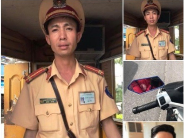 Cộng đồng mạng thích thú với cách xử lý lỗi không gương chiếu hậu của CSGT