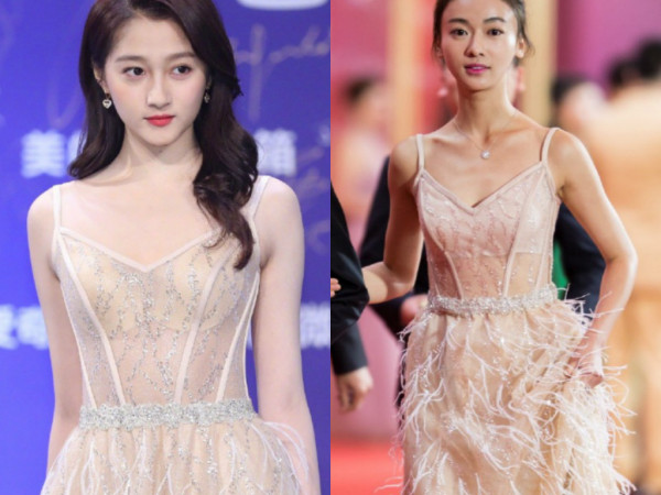 Mặc "đụng hàng" mẫu váy, Quan Hiểu Đồng xinh đẹp "ăn đứt" Ngô Cẩn Ngôn