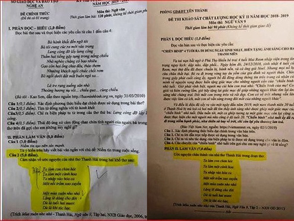 Nghi vấn đề Văn tuyển sinh lớp 10 “trùng” đề Văn lớp 9: Sở GD&ĐT Nghệ An lên tiếng