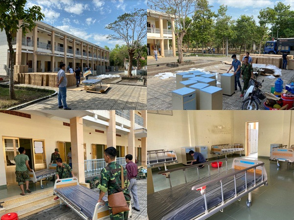 Những hình ảnh đầu tiên về bệnh viện dã chiến chống corona tại Sài Gòn