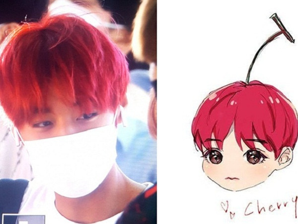 Fan điêu đứng với quả đầu “Cherry Maru” của Park Ji Hoon (Wanna One)