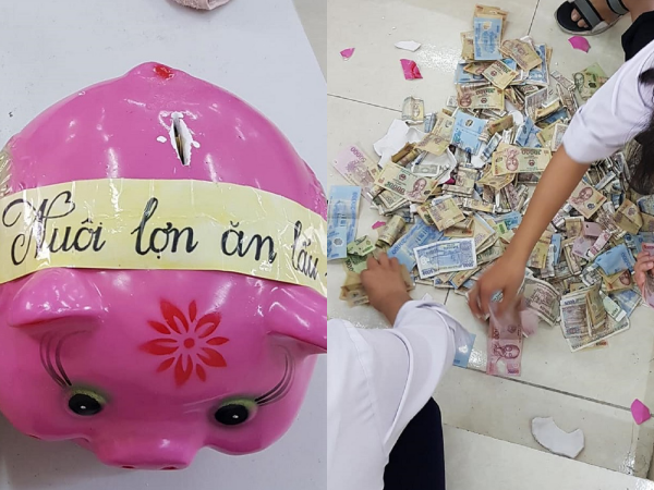 Đồng thuận bỏ ống tiết kiệm, sau 1 tháng tập thể lớp được bữa lẩu no căng bụng