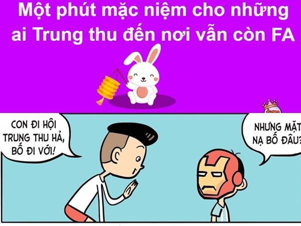 Ảnh chế dân F.A không có người yêu trong ngày Trung thu