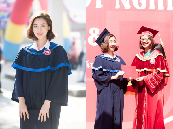 Trước 1 ngày kết thúc nhiệm kỳ Hoa hậu, Đỗ Mỹ Linh rạng rỡ đi nhận bằng tốt nghiệp Đại học