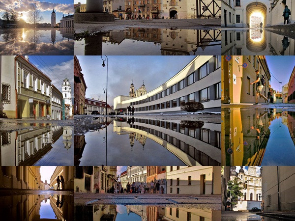Vilnius vẻ đẹp của thành phố sau cơn mưa