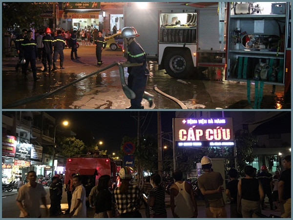 Cháy ở Bệnh viện Đà Nẵng, người nhà hoảng hốt di chuyển bệnh nhân