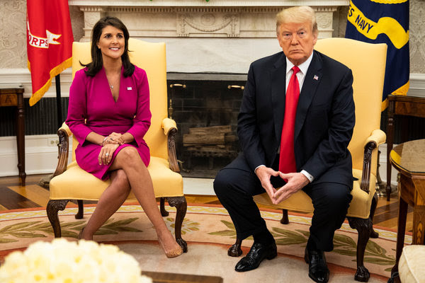 Nikki Haley nói với CNN tại cuộc phỏng vấn rằng tổng thống Trump không cản những gì bà muốn.