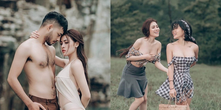 Ảnh chụp phản cảm của Thư Dung ở Tuyệt tình cốc (Đà Lạt)