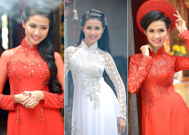Phan Thị Mơ đẹp 'ngẩn ngơ' với áo dài ba miền
