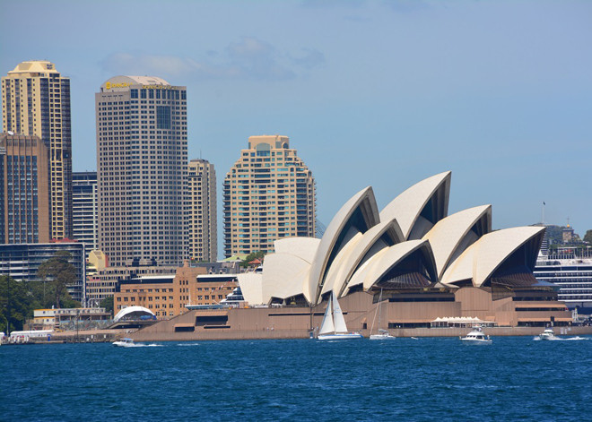 Nhà hát Con sò Sydney chiều cuối năm 