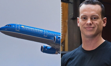 Mark Ansley đã chứng kiến vụ gây rối của một hành khách trên chuyến bay của Vietnam Airlines. 