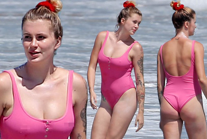 Ireland Baldwin tròn đầy quá gợi cảm ở biển
