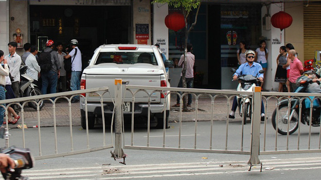 Hiện trường vụ tai nạn.