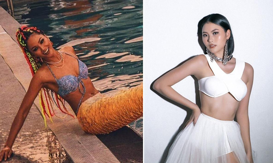 'Người đẹp Biển' Đào Hà khoe dáng nóng 'bỏng mắt', H'Hen Niê mặc bikini hoá nàng tiên cá