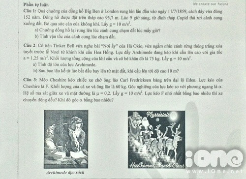 Flappy Bird vào đề thi Vật lý trường Anhxtanh