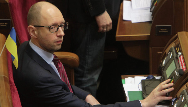 Thủ tướng tạm quyền Ukraine Arseny Yatsenyuk. Ảnh: RIA Novosti