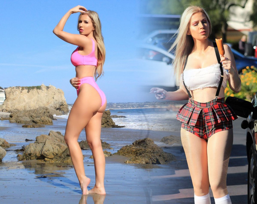 Mỹ nhân Brazil thích 'khoe thân' bất ngờ diện đồ nữ sinh cũn cỡn