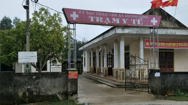  Trạm Y tế xã Hương Long nơi xảy ra sự việc.