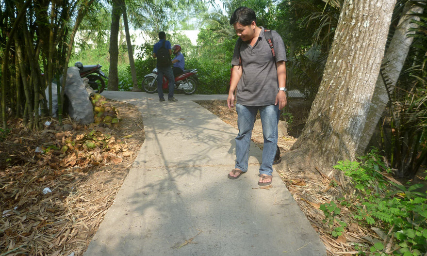 Hiện trường nơi em Ngô Hoàng Thái bị đâm chết.