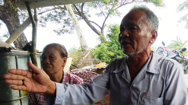 Ông Trần Văn Cẩu- người dân tố giác bị ăn chặn tiền bồi thường