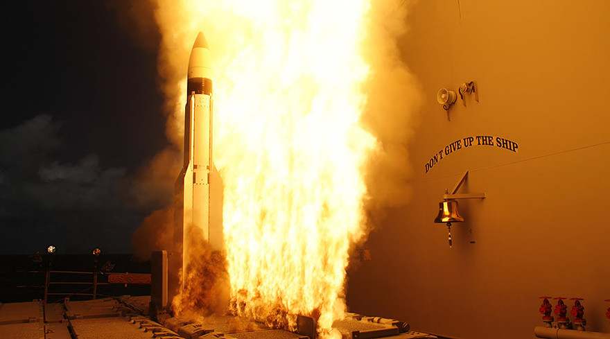 [VIDEO] Mục kích Mỹ - Nhật khai hoả tên lửa Standard Missile-3