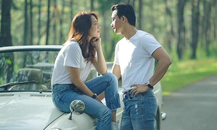 Mỹ Tâm và Mai Tài Phến trong phim.