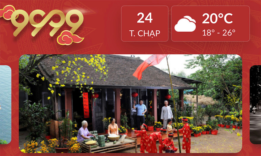 Đón Tết tiện lợi với ứng dụng '9999 Tết'.