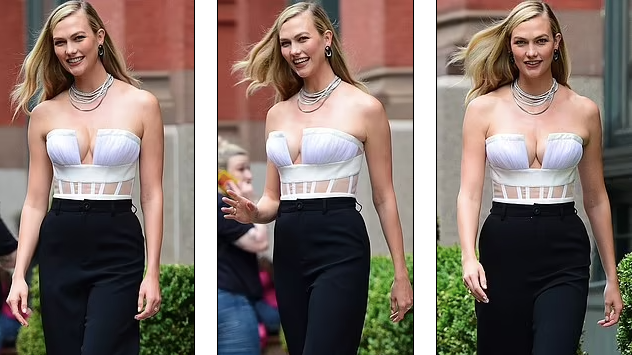 Siêu mẫu cao 1m88 mặc xẻ ngực táo bạo, khoe dáng 'cực phẩm' sau 2 tháng sinh con