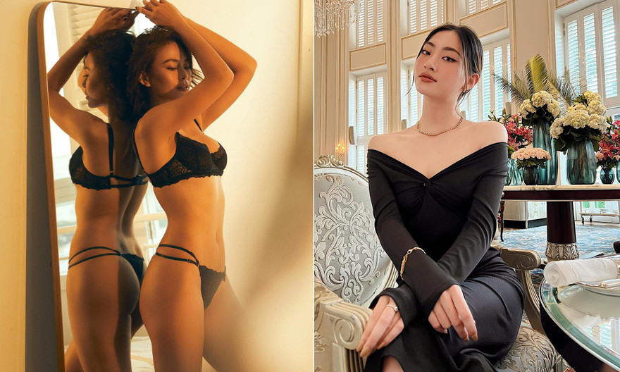 Lương Thùy Linh trễ nải vòng 1 quyến rũ, Mâu Thủy nóng 'bỏng mắt' với nội y ren 