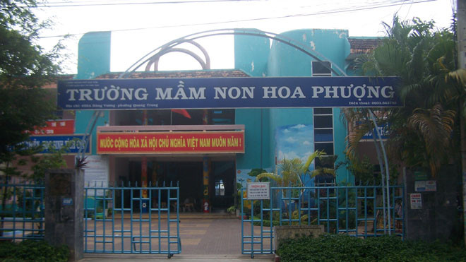 Trường Mầm non Hoa Phượng nơi xảy ra vụ việc
