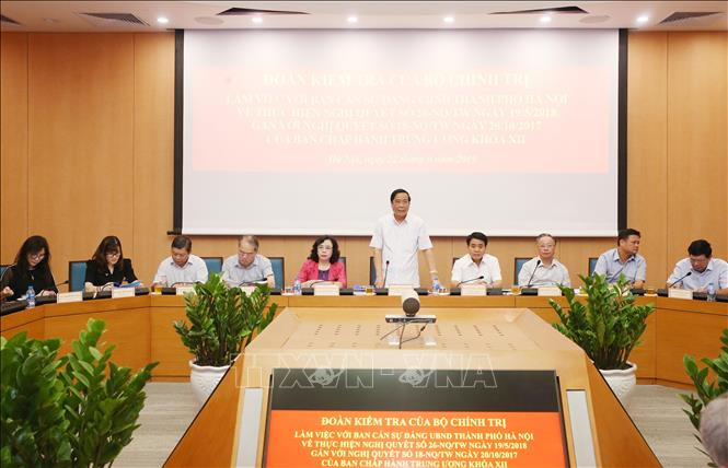 Phó Trưởng ban Thường trực Ban Tổ chức Trung ương Nguyễn Thanh Bình phát biểu chỉ đạo. Ảnh: Lâm Khánh/TTXVN